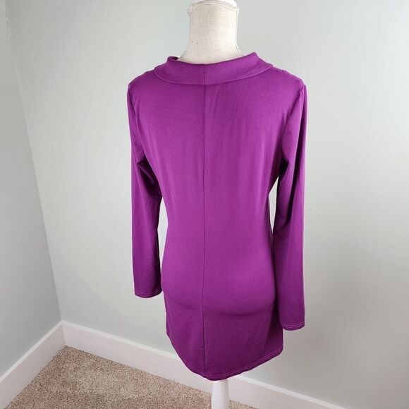 Oncuty SHAWL BUTTON TURN DOWN COLLAR TUNIC SIZE MEDIUM - Picture 4 of 7